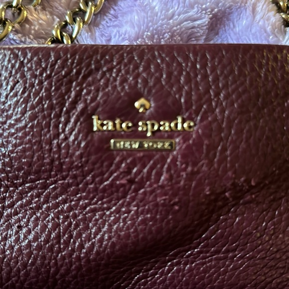 Kate Spade Mulberry Plum color handbag. Gold tone hardware. - Picture 4 of 9